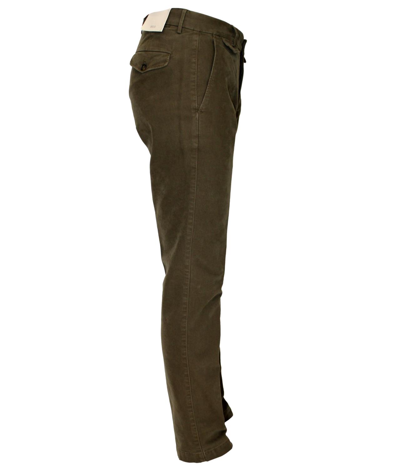 Green/Dove gray cotton trousers