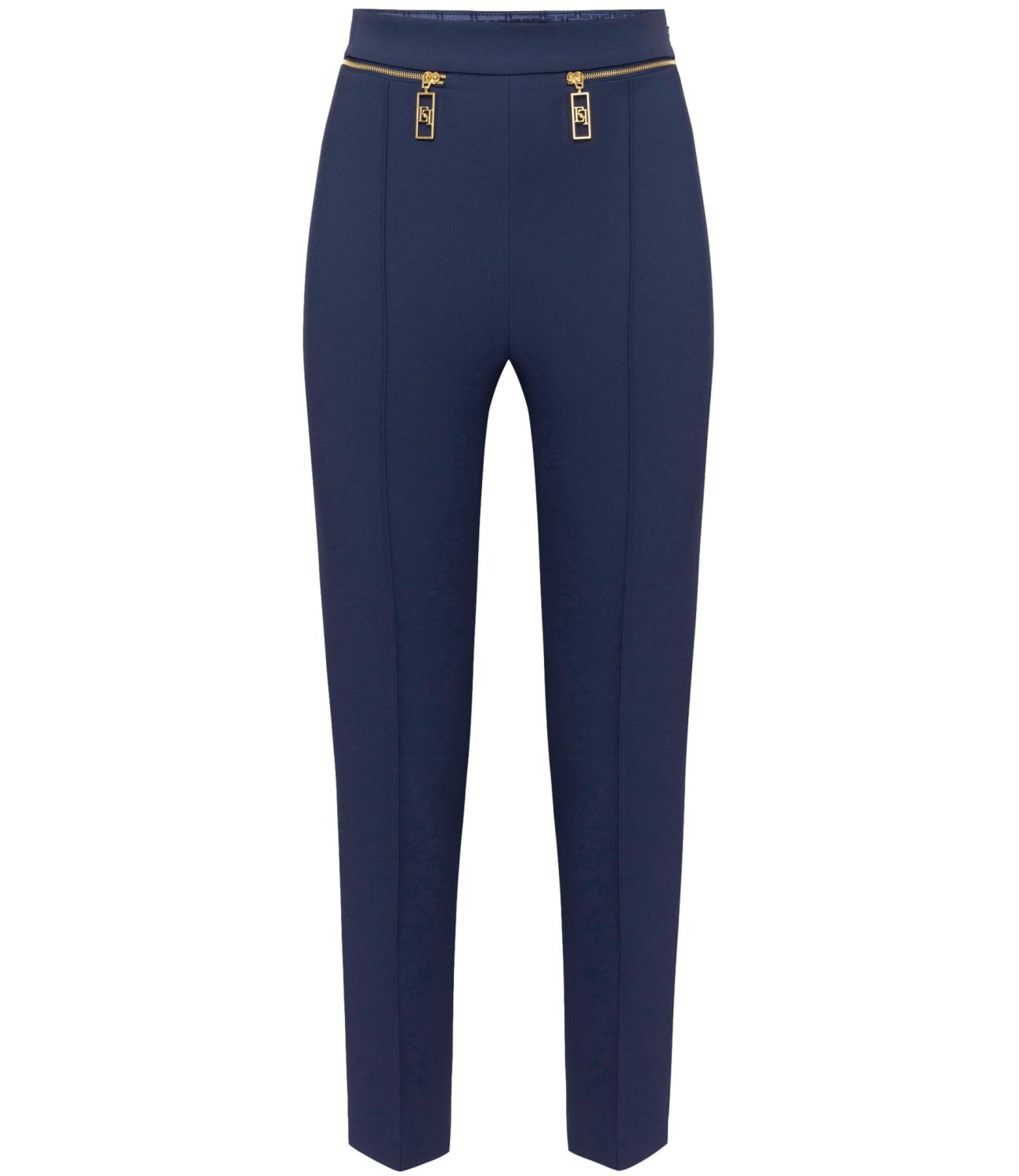 Elisabetta Franchi Pantalone Navy Donna