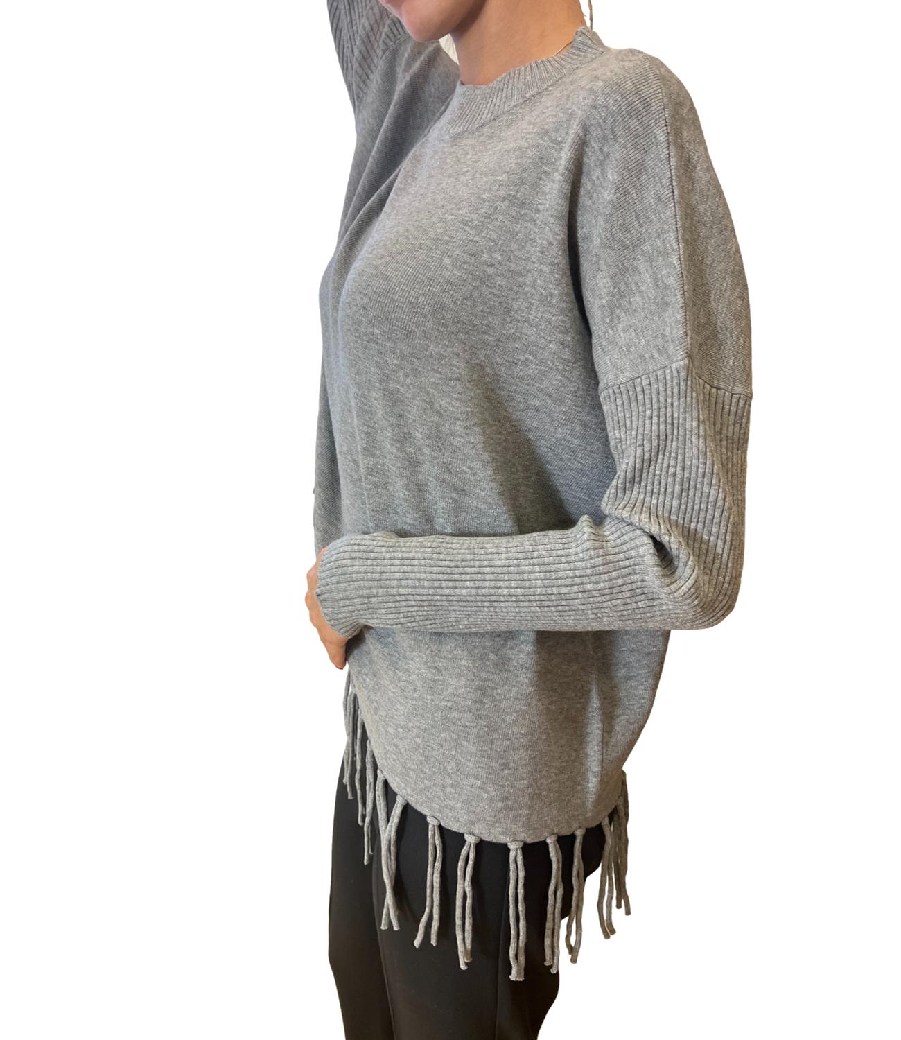 Emme Marella maglia ALPACA grigio chiaro melange donna