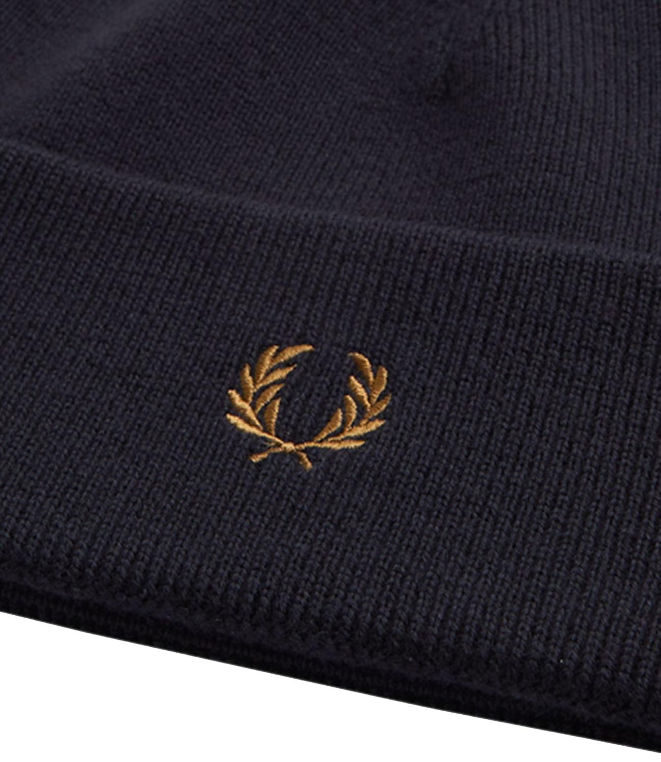 Cappello Fred Perry in lana blu navy