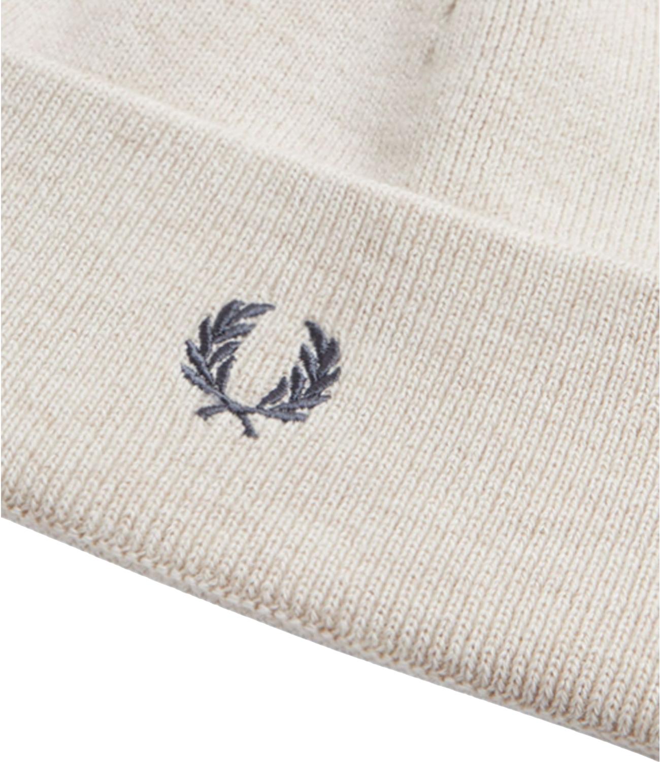 Cappello Fred Perry in lana bianco sporco