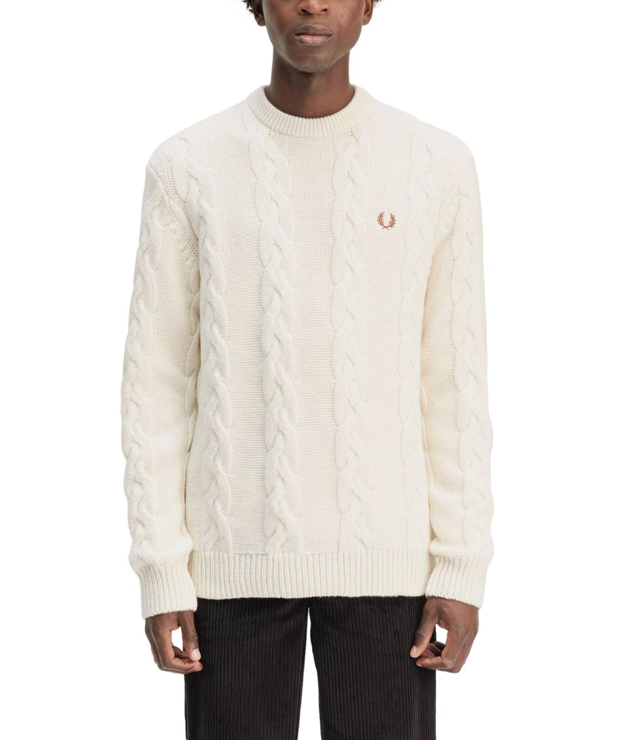 Pullover Fred Perry bianco panna