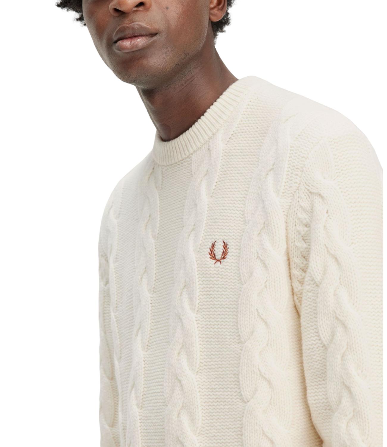 Pullover Fred Perry bianco panna