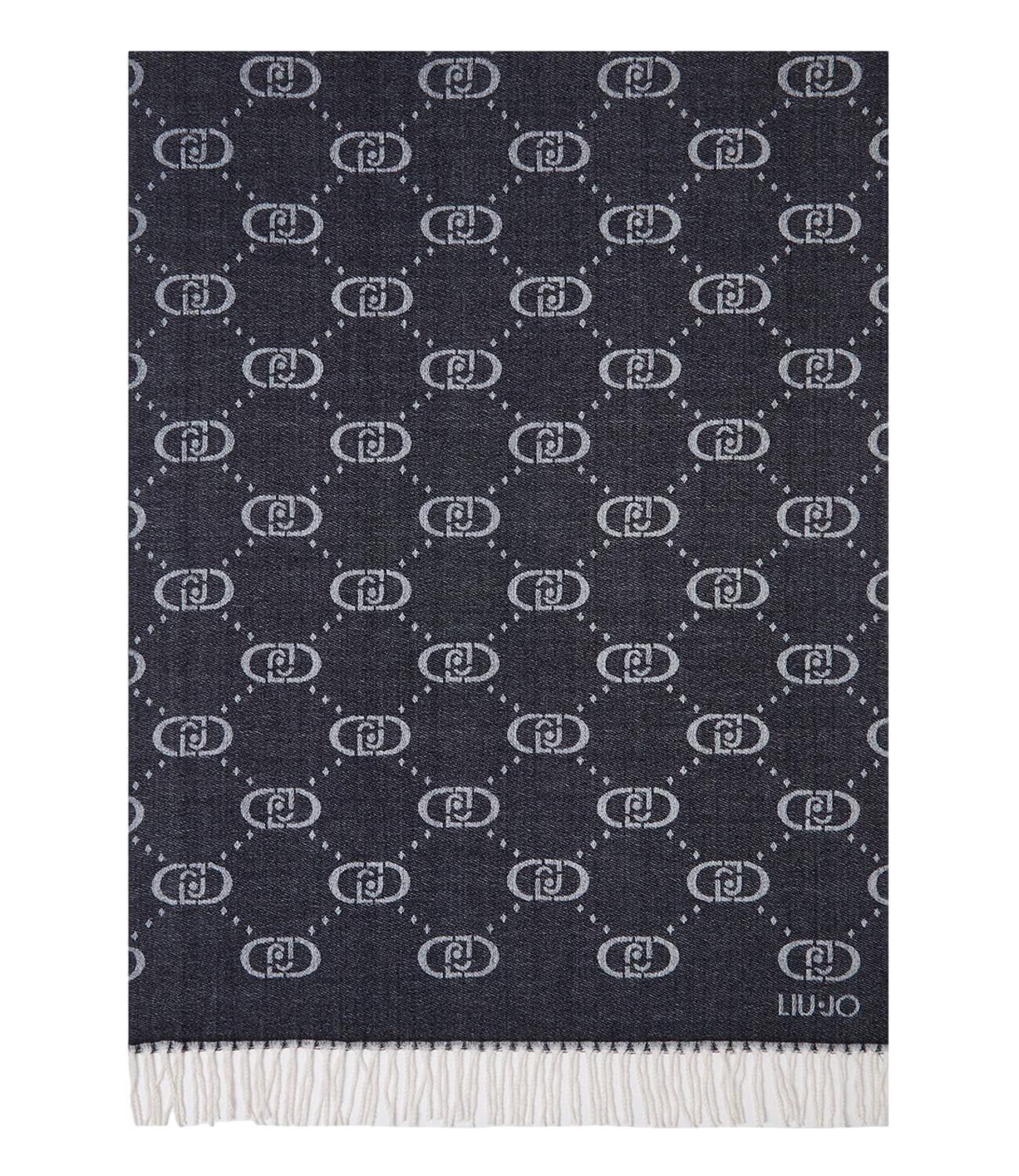 Liu Jo Stola Jacquard Monogram Grigio Donna