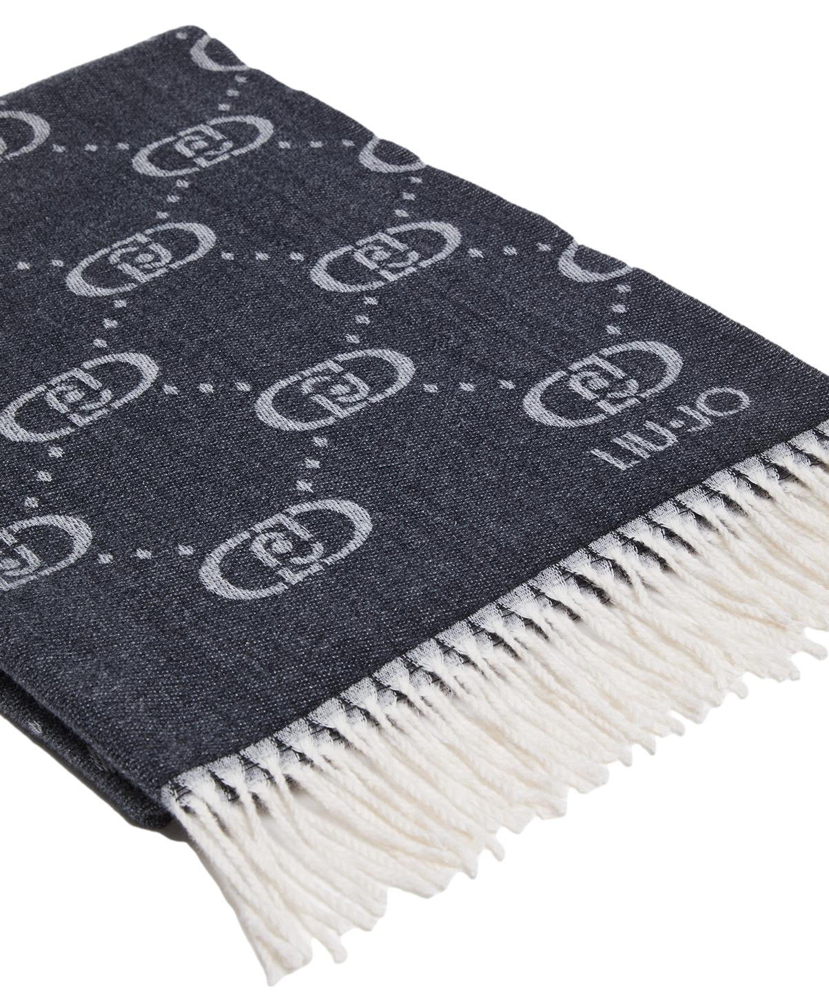 Liu Jo Stola Jacquard Monogram Grigio Donna