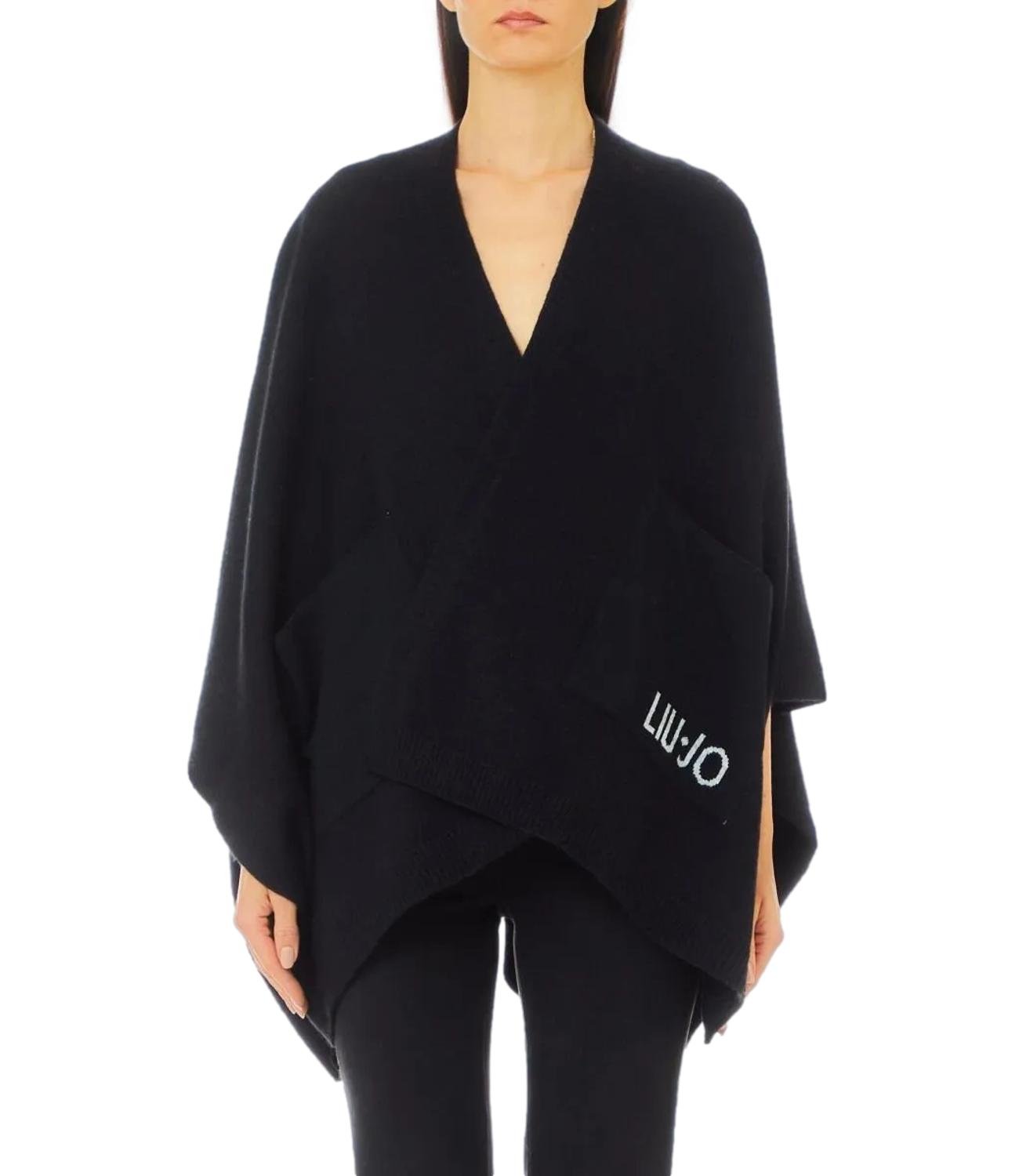 Liu Jo Poncho Nero Donna