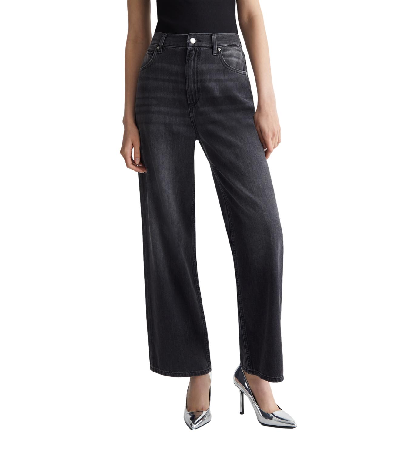 Liu Jo baggy wide leg nero donna