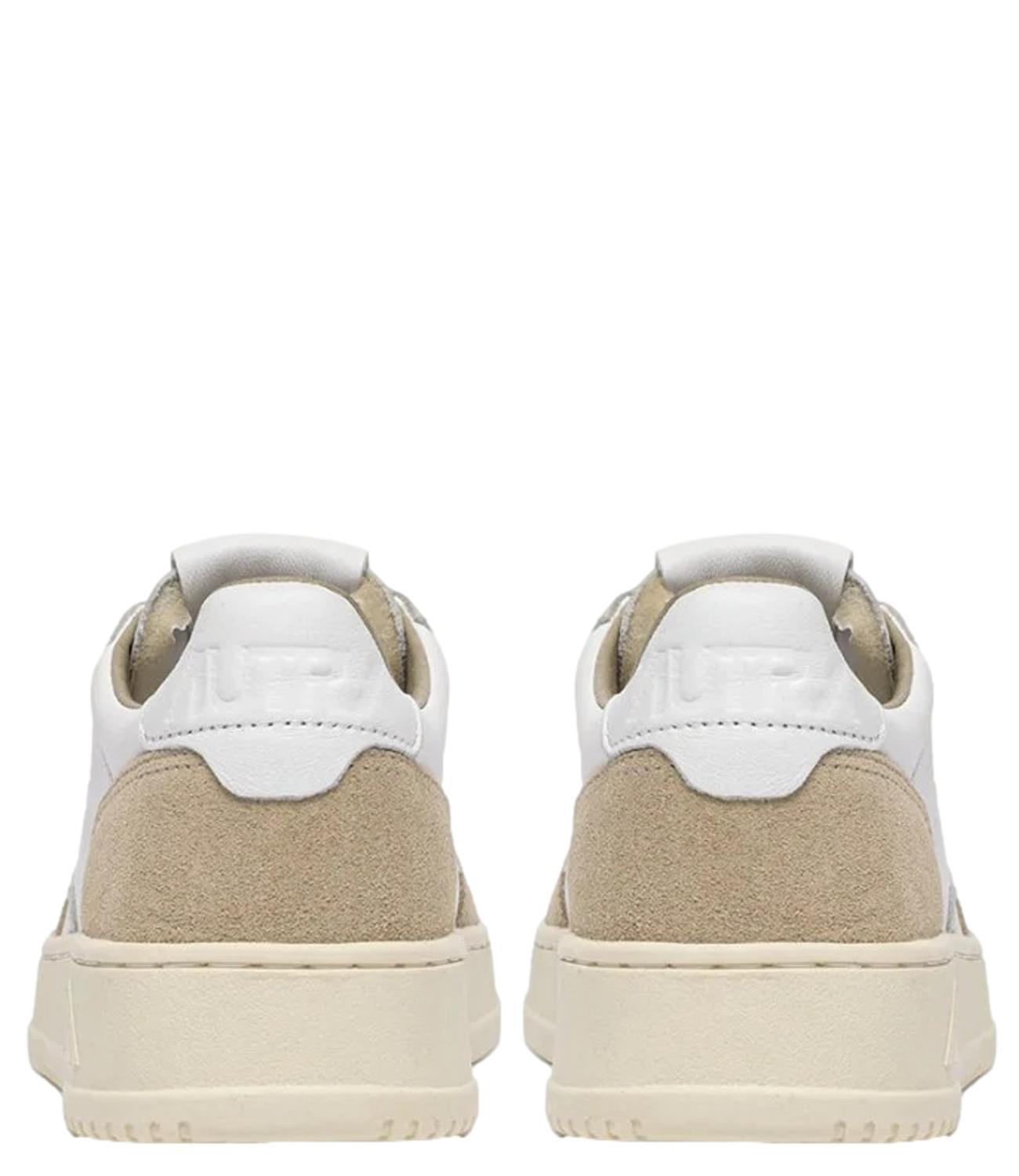 Autry Sneakers Medalist Low Suede Bianca/Sponge Donna