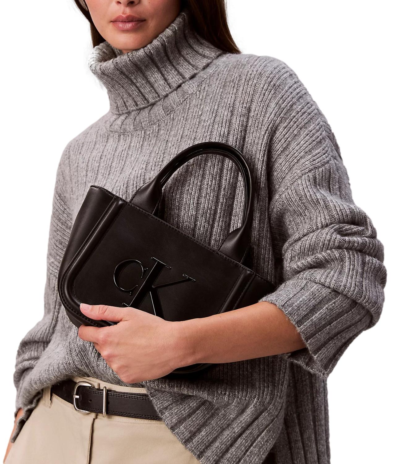 Calvin Klein Borsa Mini Tote Moro Donna