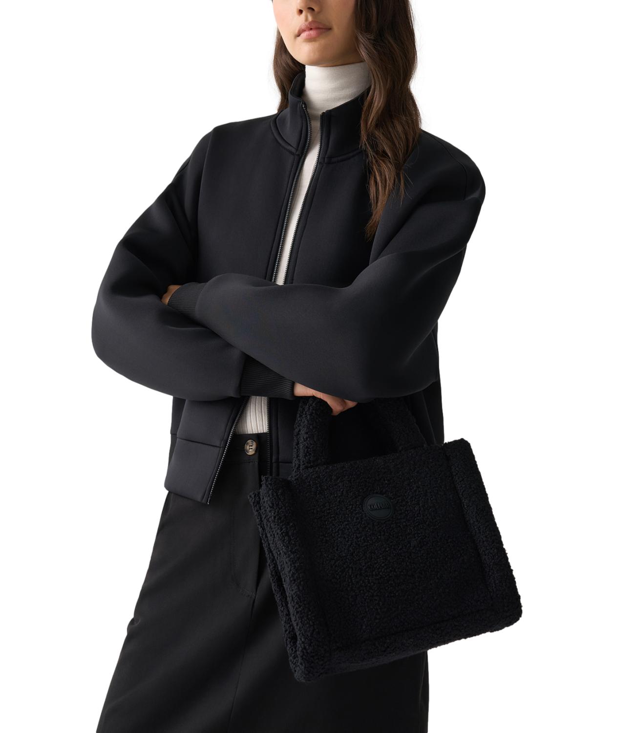 Borsa Colmar nero pelliccia