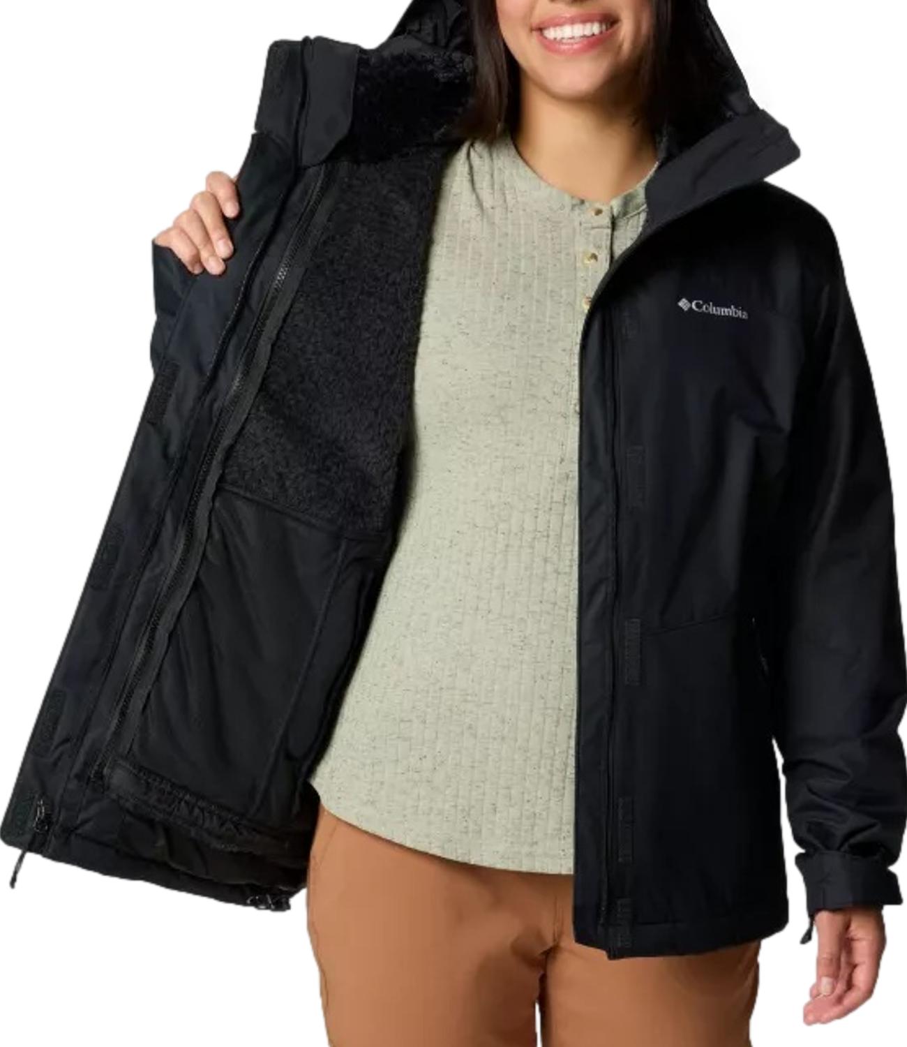Columbia giacca impermeabile 3 in 1 Bugaboo III nera donna