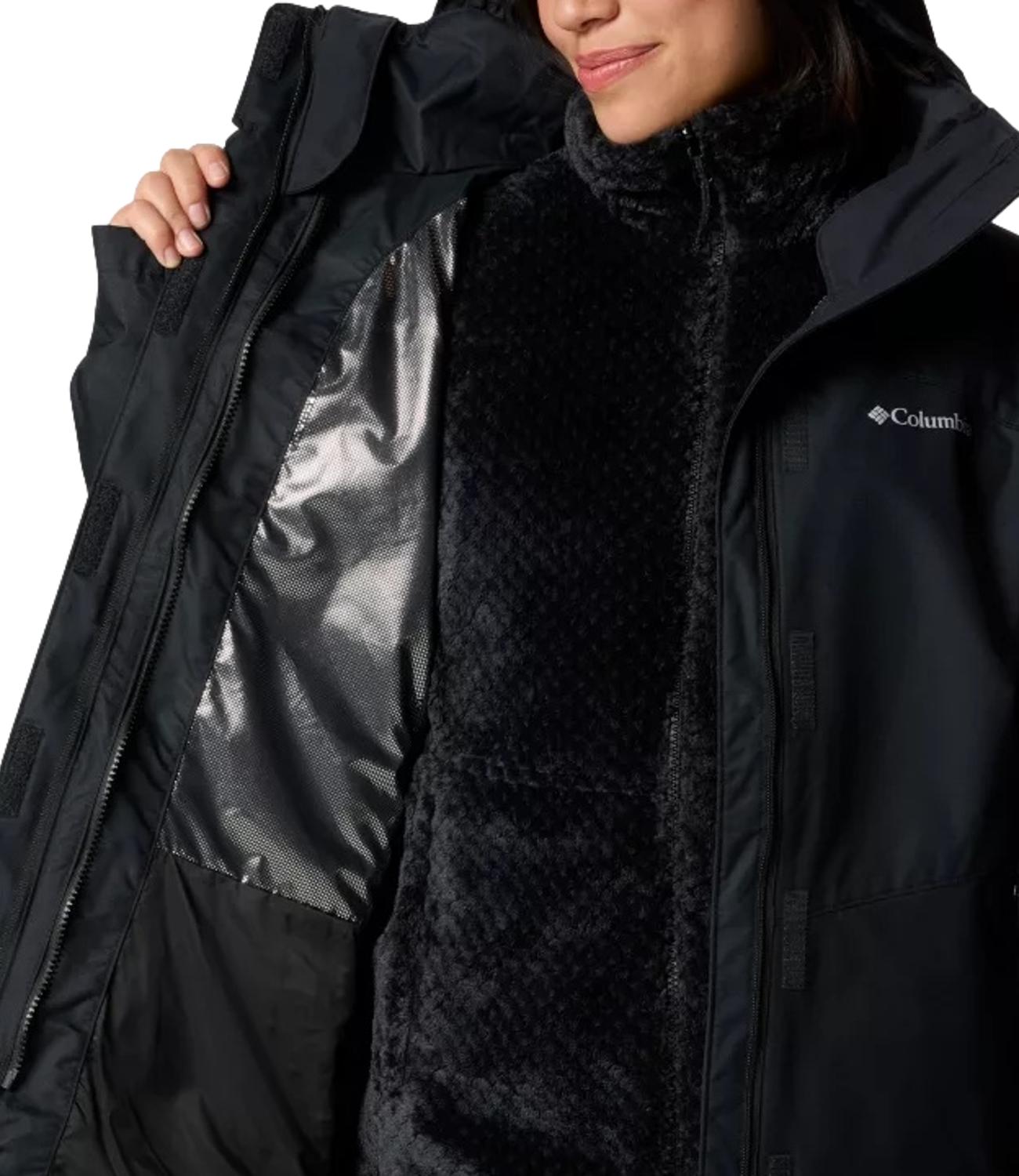 Columbia giacca impermeabile 3 in 1 Bugaboo III nera donna