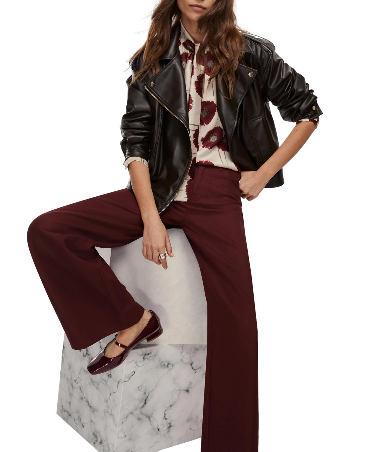 Emme Marella Pantalone TEBE Bordeaux Donna