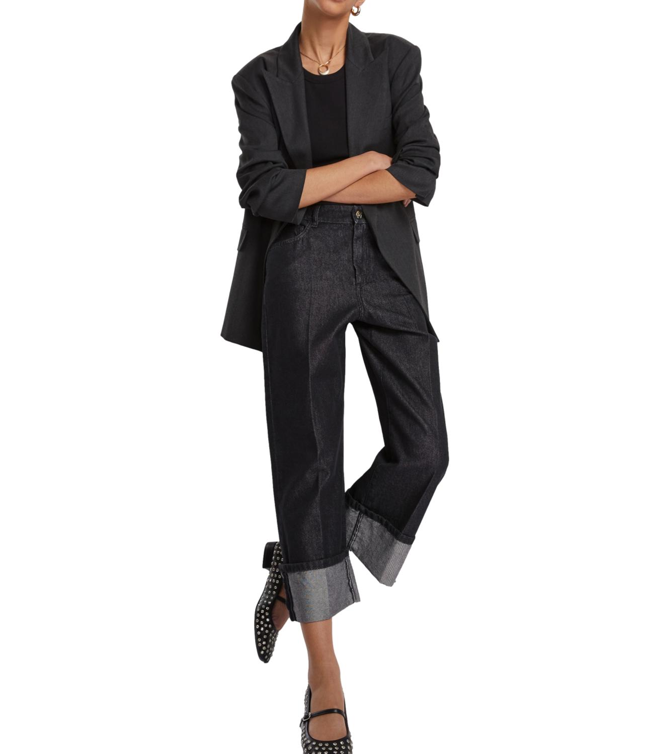 Emme Marella Jeans PAINT Nero Donna