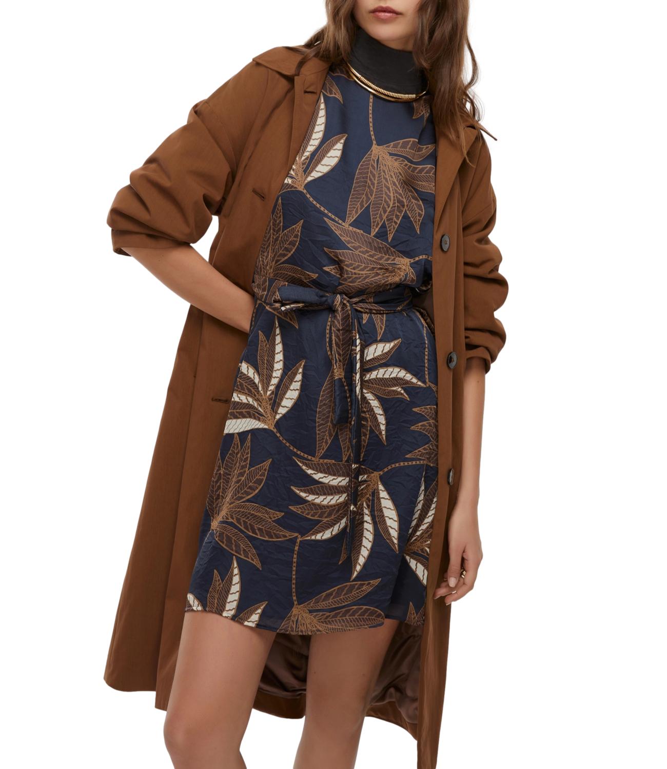 Emme Marella Abito FISICA Blu Foglia Donna