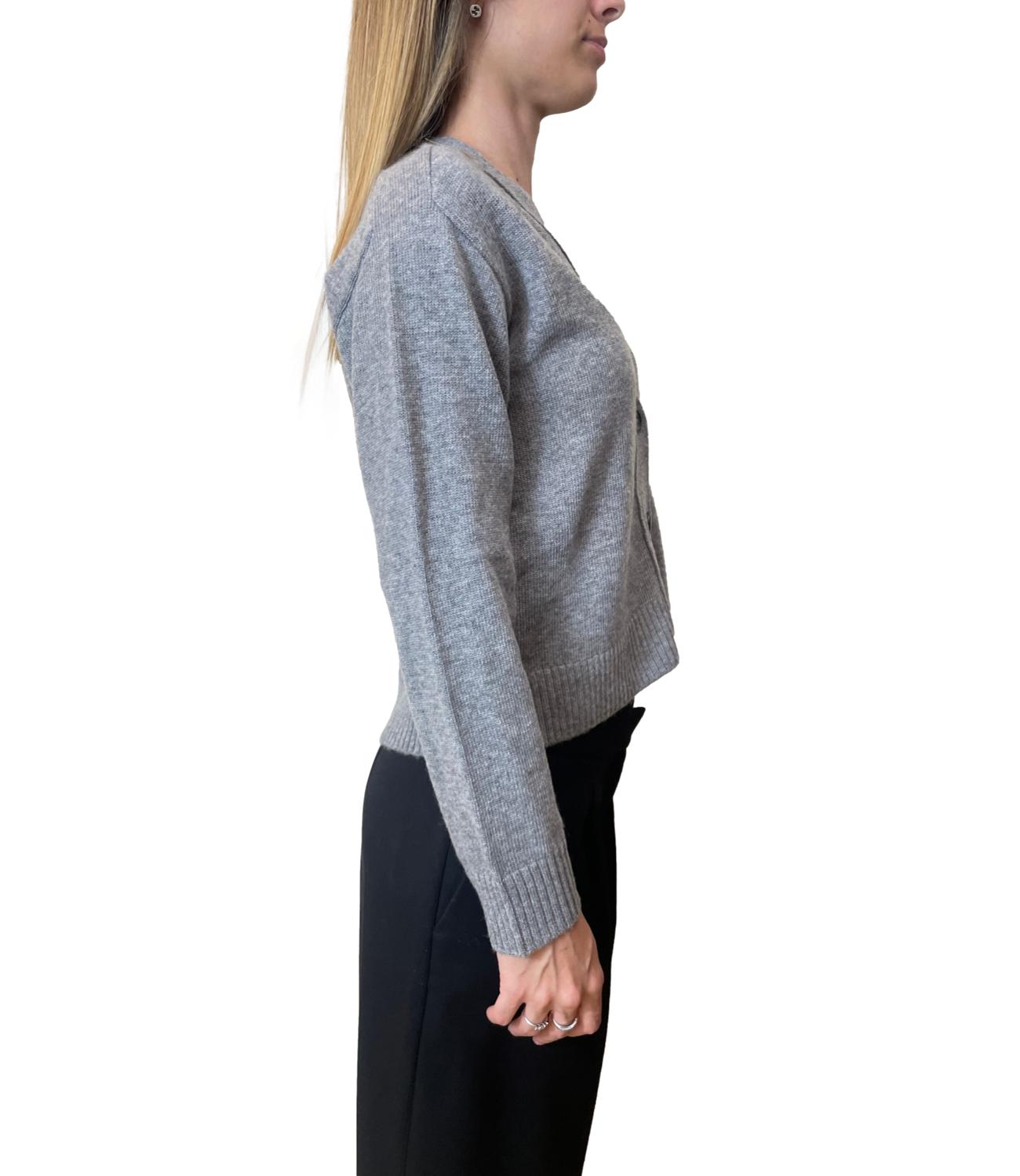 Emme Marella Cardigan Blazer Grigio Melange Donna