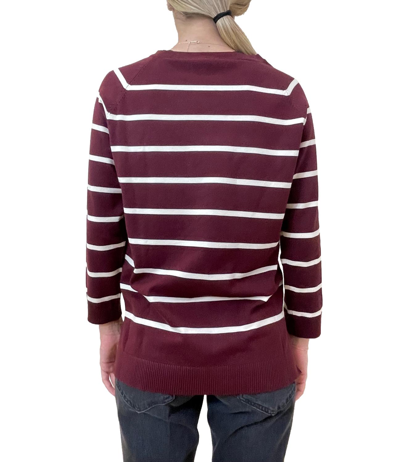 Emme Marella Maglia GINETTA Bordeaux/Burro Donna