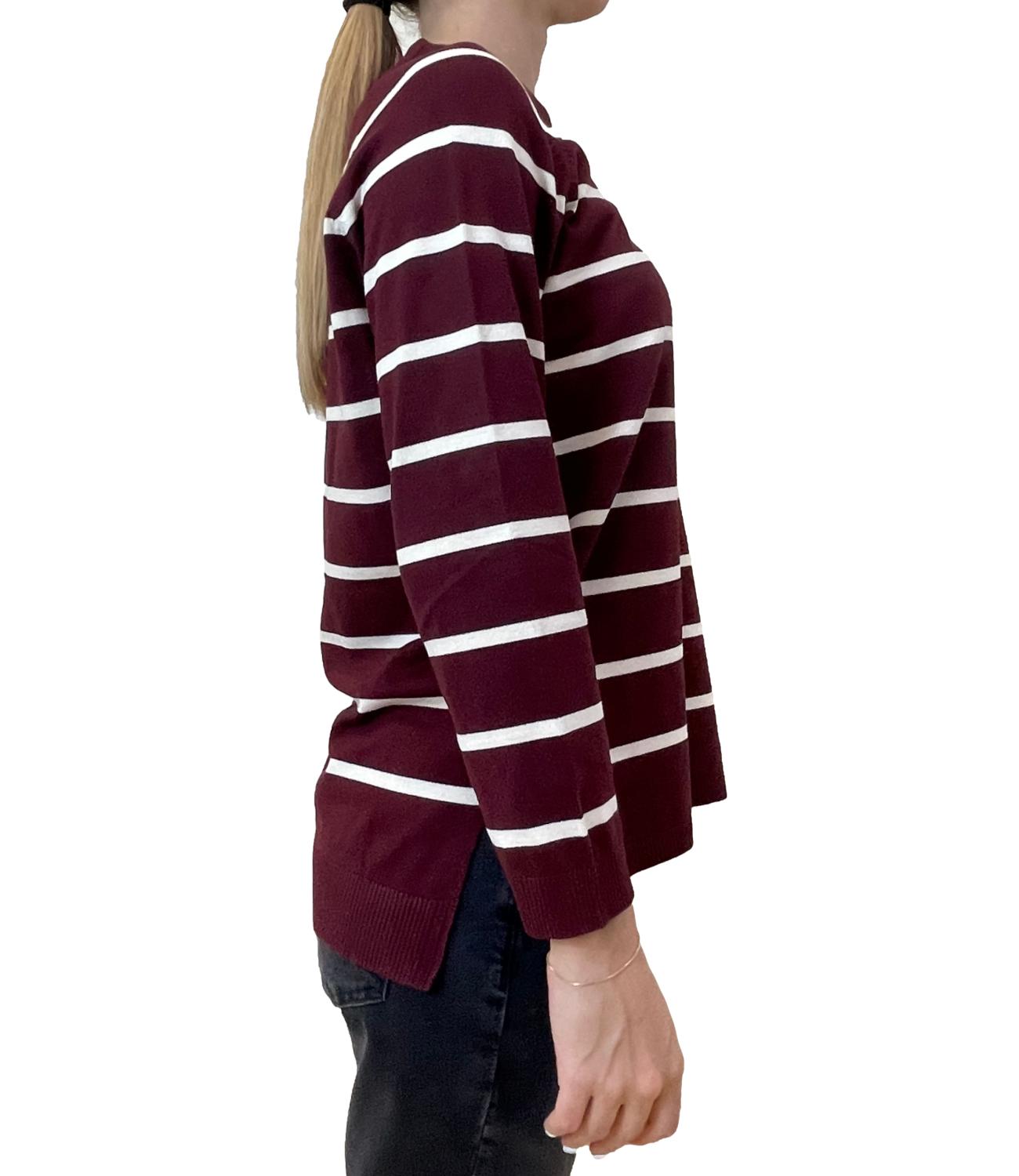 Emme Marella Maglia GINETTA Bordeaux/Burro Donna