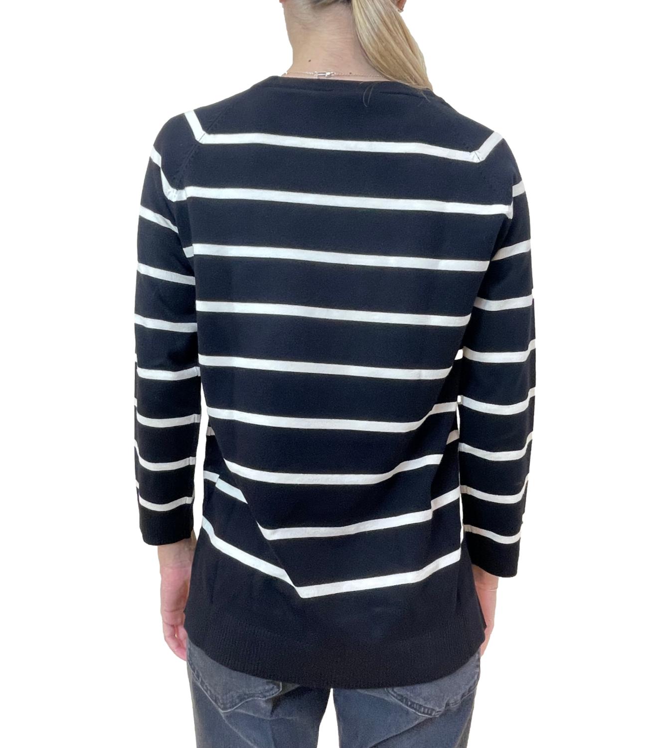 Emme Marella Maglia GINETTA Nero Burro Donna