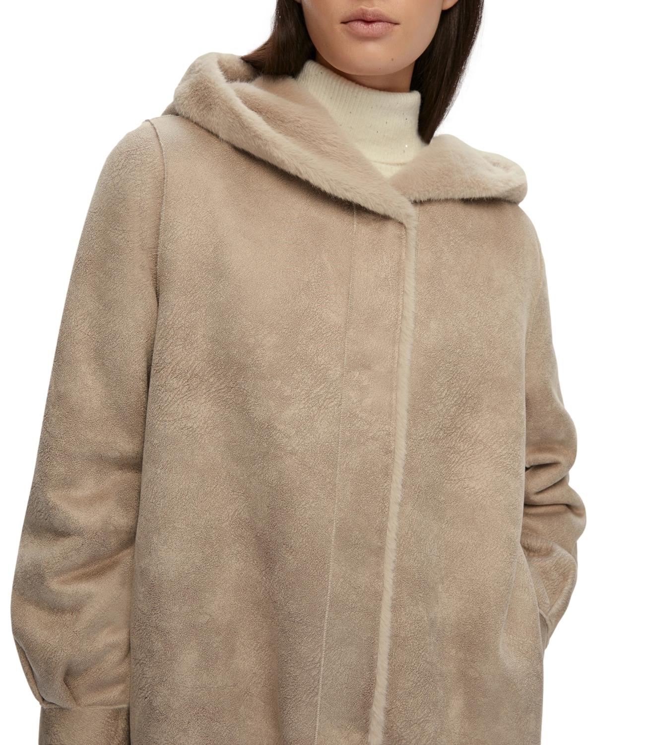 Emme Marella Cappotto Calotta Greige DOnna