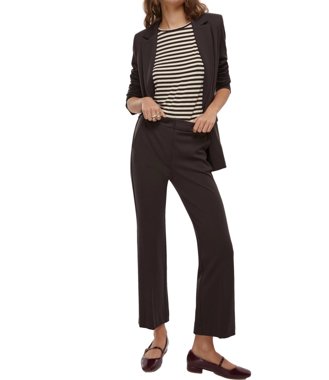 Emme Marella Pantalone FLARE Testa di Moro Donna