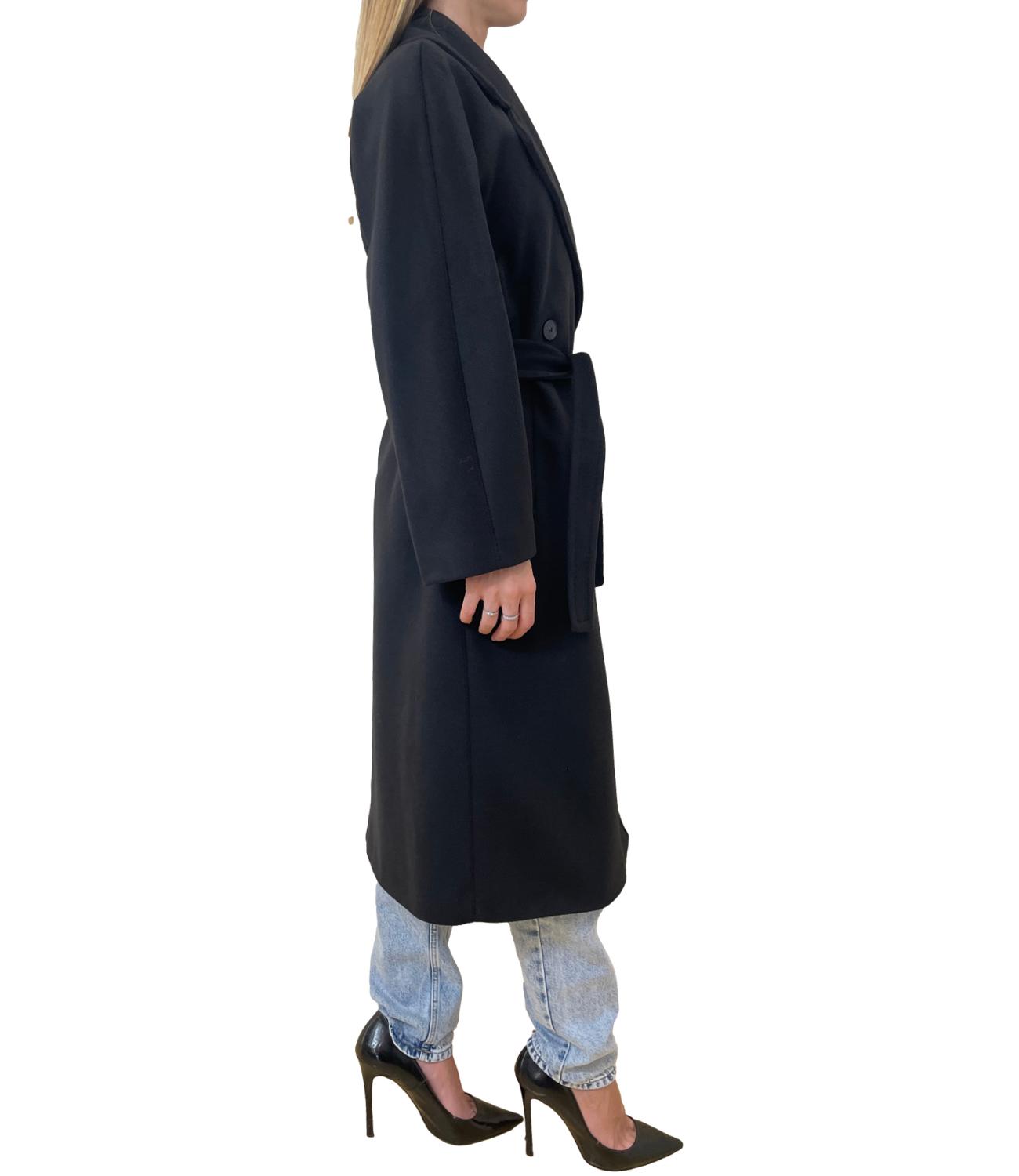 Emme Marella Cappotto Opale Nero Donna