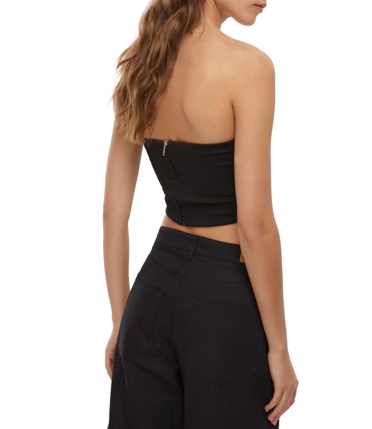 Emme Marella Top VAGONE Nero Donna