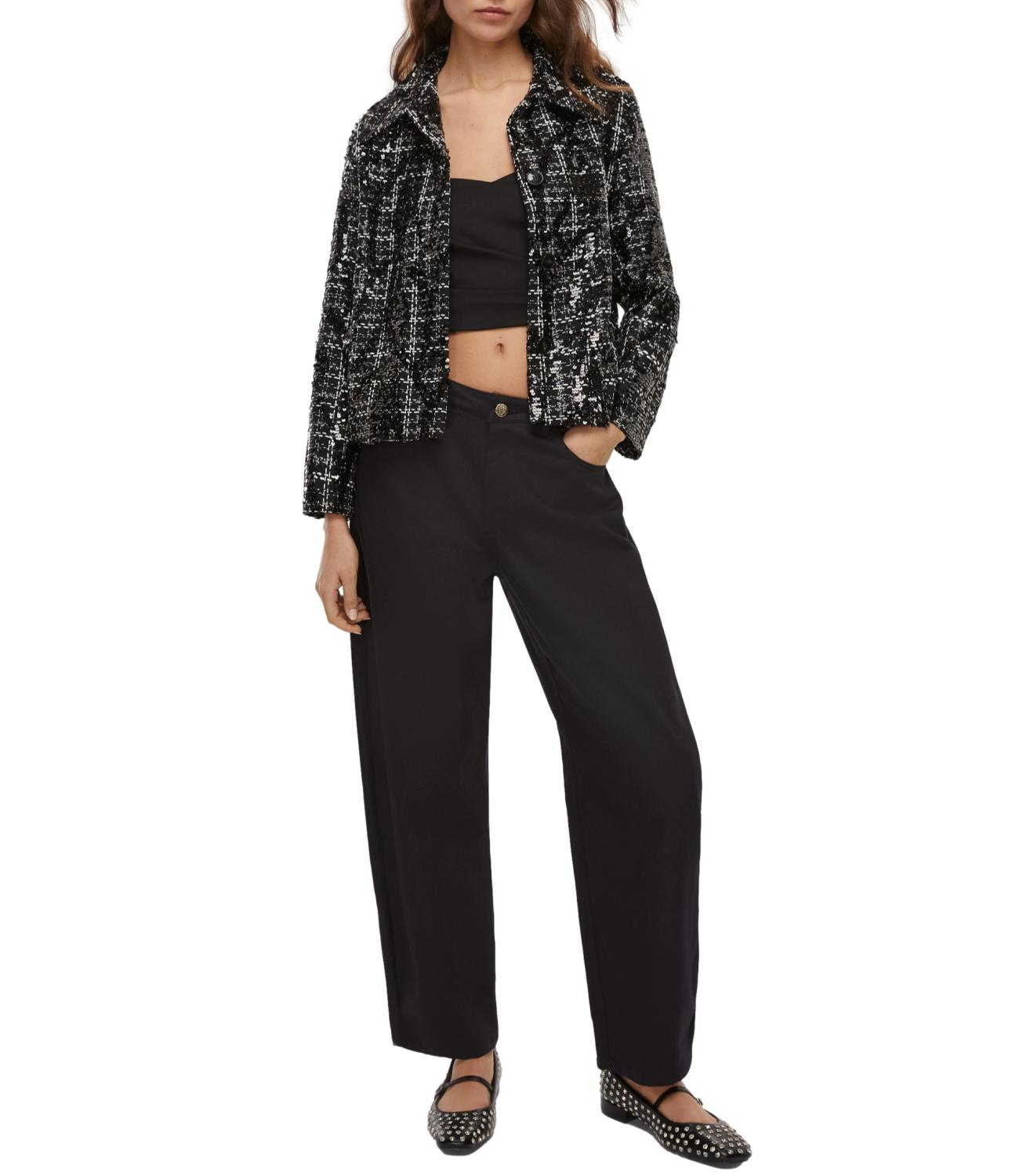 Emme Marella Top VAGONE Nero Donna