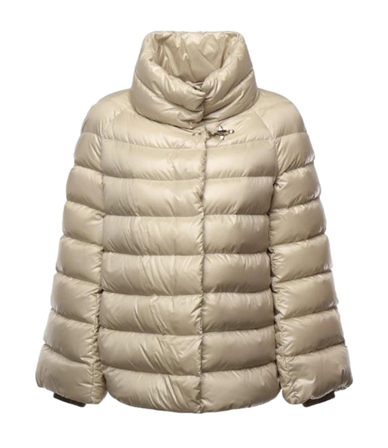 Piumino Lungo in Nylon beige