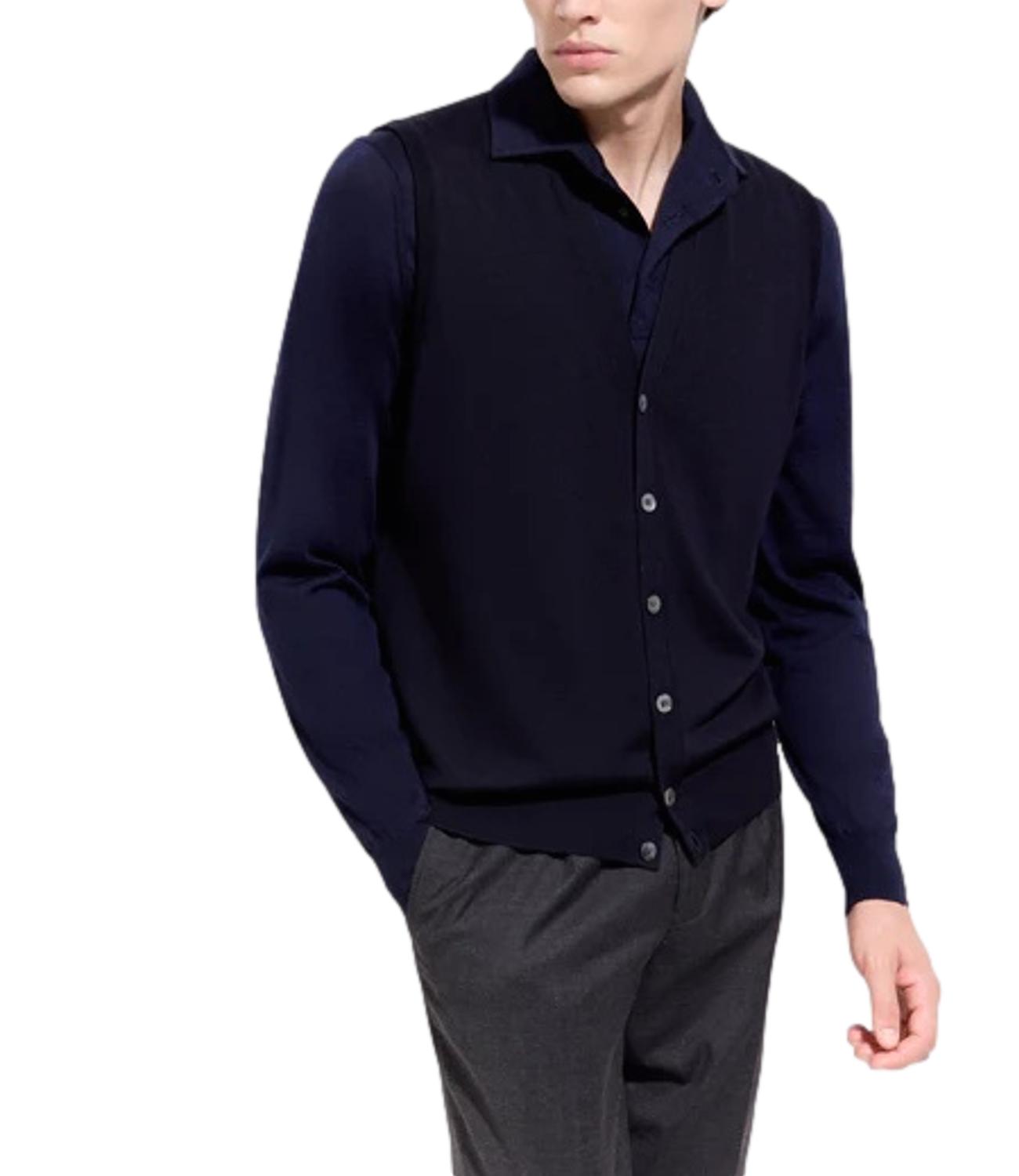 GILET blu uomo
