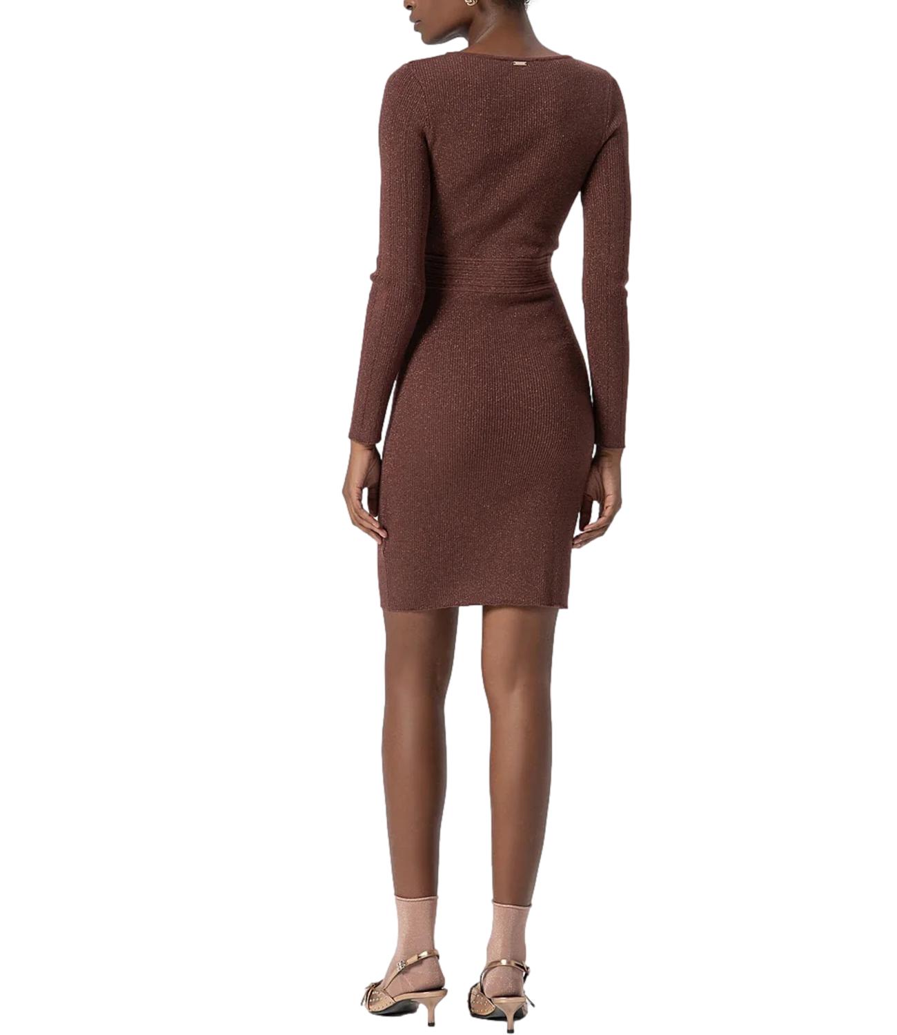 Fracomina Abito Lurex Bronze Donna