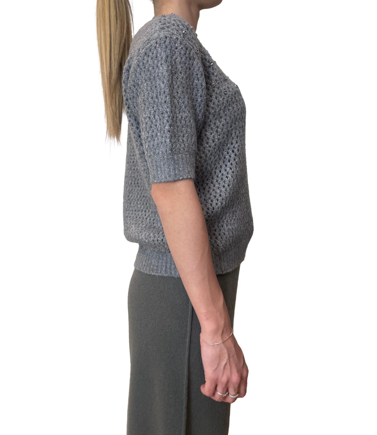 Fracomina Maglia C/Pietre Grey Donna