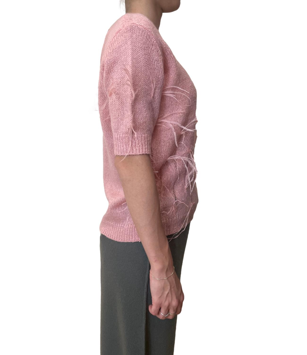 Fracomina Maglia Piume Rose Donna