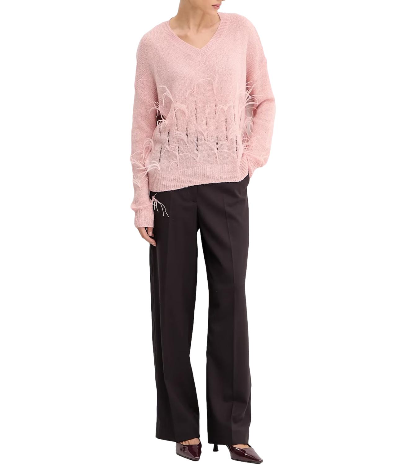 Fracomina Maglia C/Piume Rose Donna
