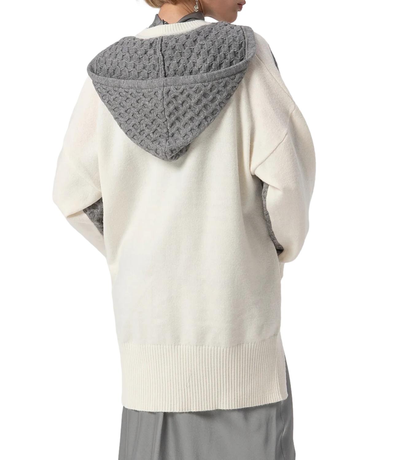 Fracomina Cardigan Crema/Grigio Donna