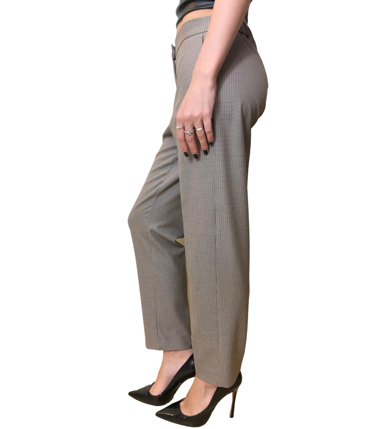 Iblues Pantaloni Vivy Quadri Grigio Donna