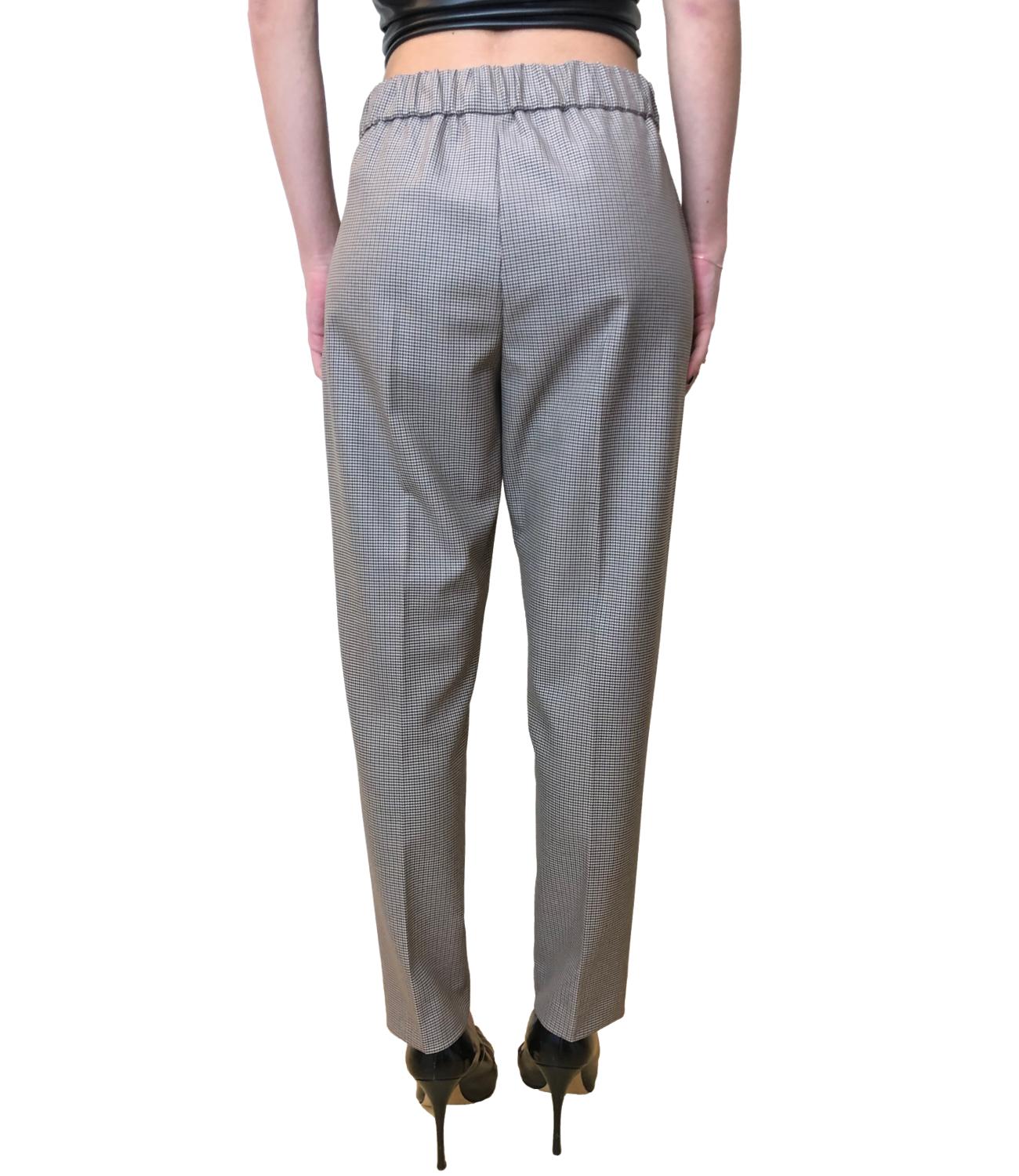 Iblues Pantaloni Vivy Quadri Grigio Donna