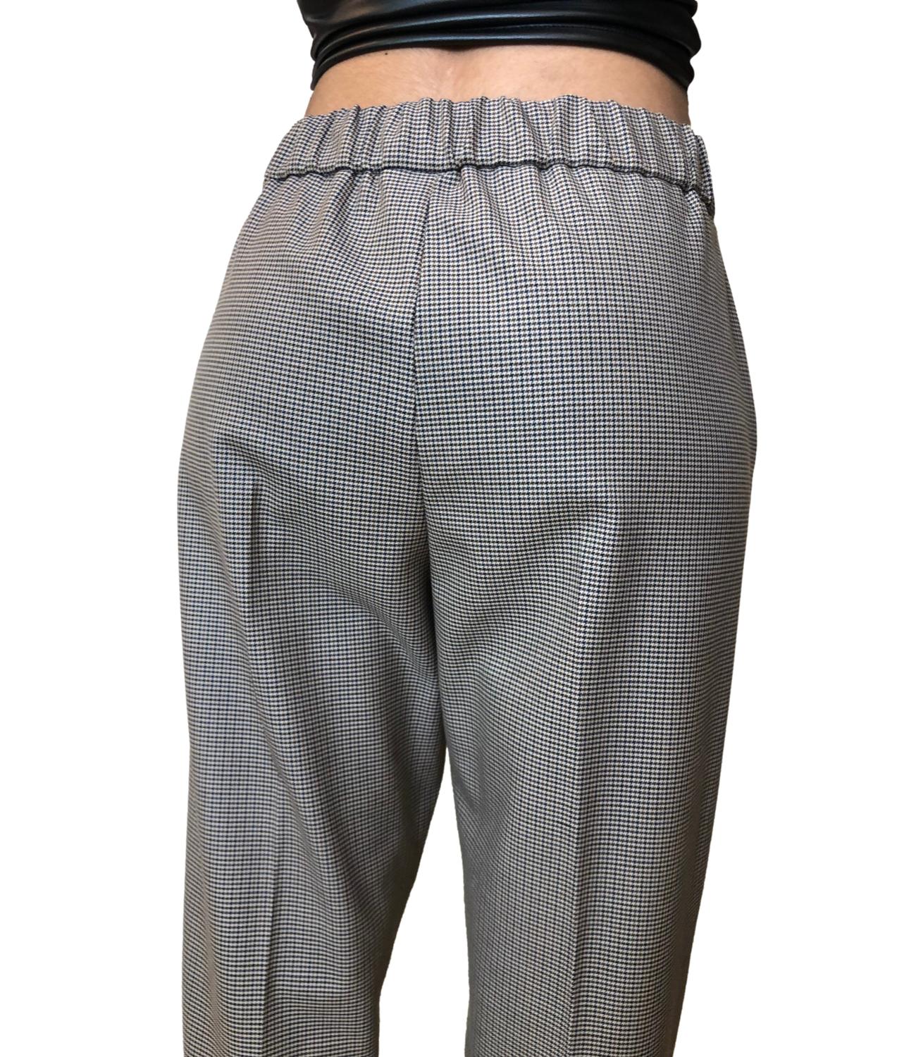 Iblues Pantaloni Vivy Quadri Grigio Donna