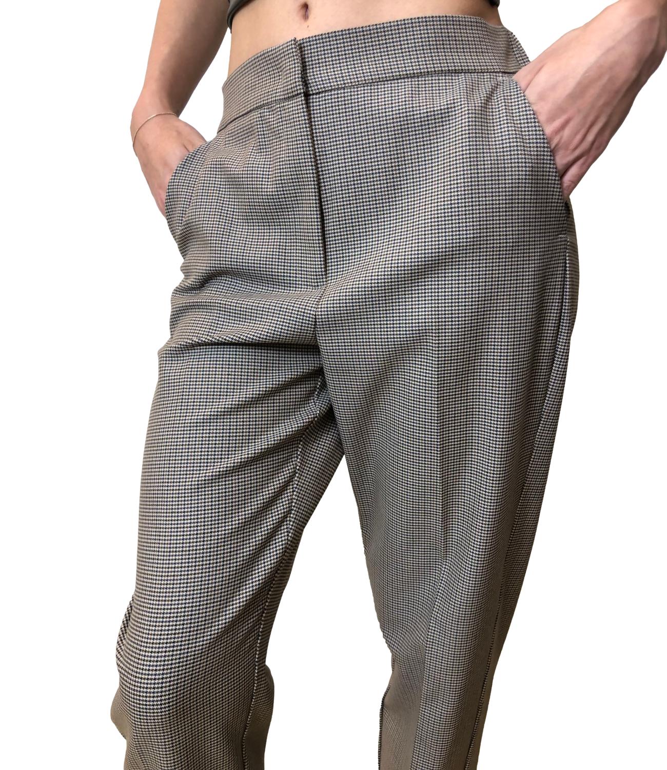 Iblues Pantaloni Vivy Quadri Grigio Donna