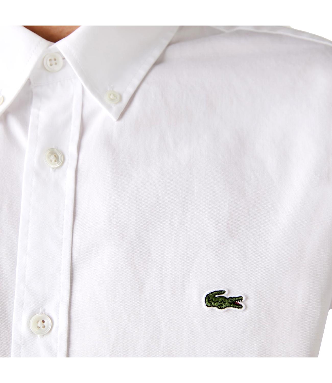 Camicia Lacoste bianca cotone