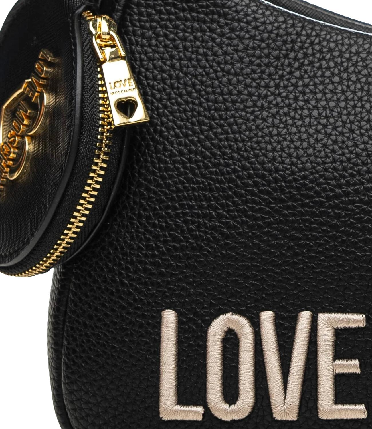 Love Moschino Borsa Pu Black Emb Hb Nera Donna