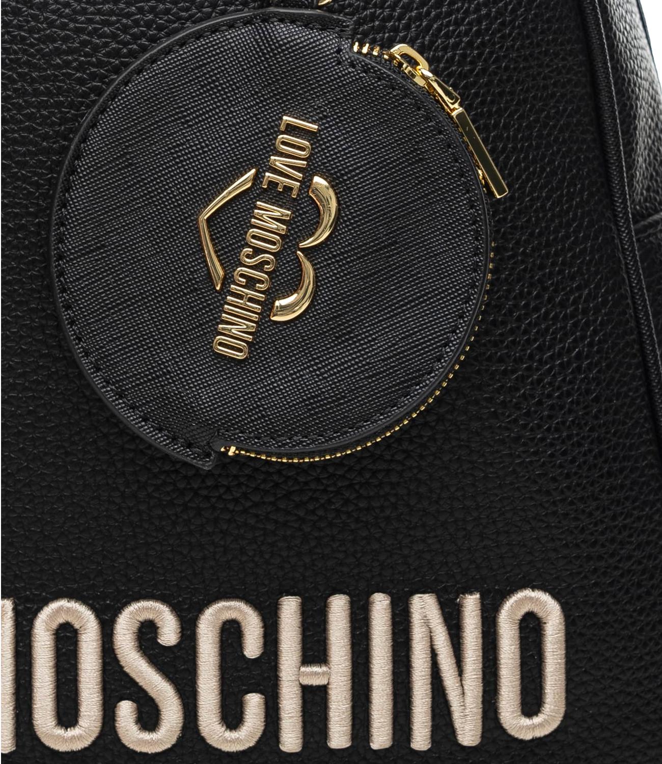 Love Moschino Zaino Pu Black Emb Backpack Nero Donna