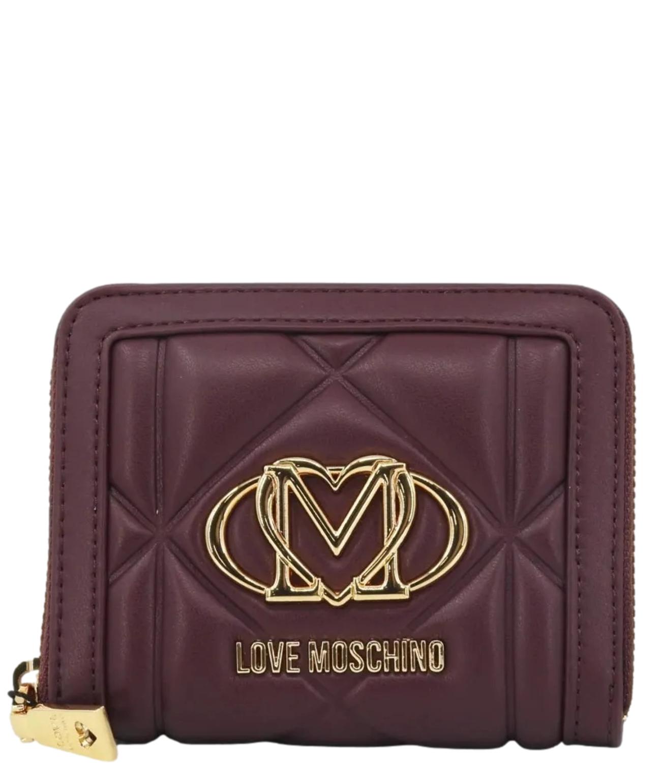 Love Moschino Portafogli Embossed Vino Donna