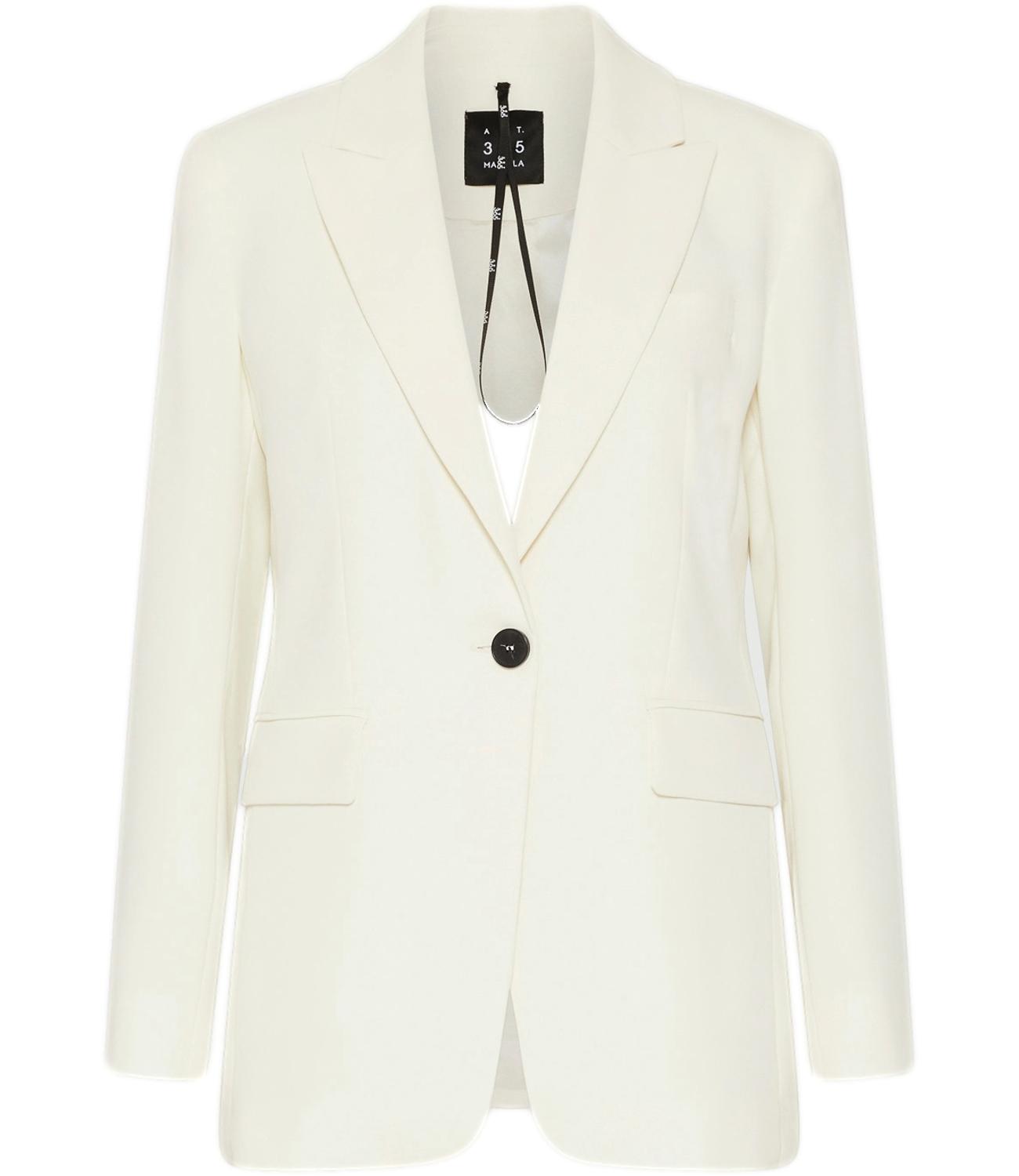 Marella Giacca Kelly Bianco Lana Donna