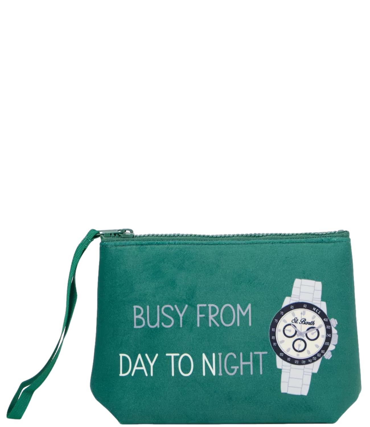 Mc2 Saint Barth Pochette Busy From Day To Night Verde Unisex
