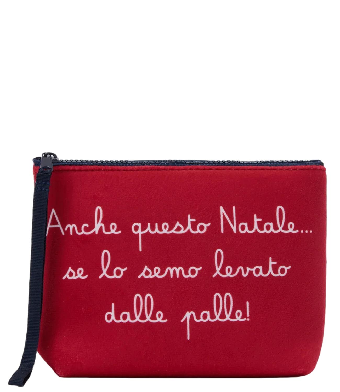 Mc2 Saint Barth Pochette Aline Stampa Natale Rosso Unisex