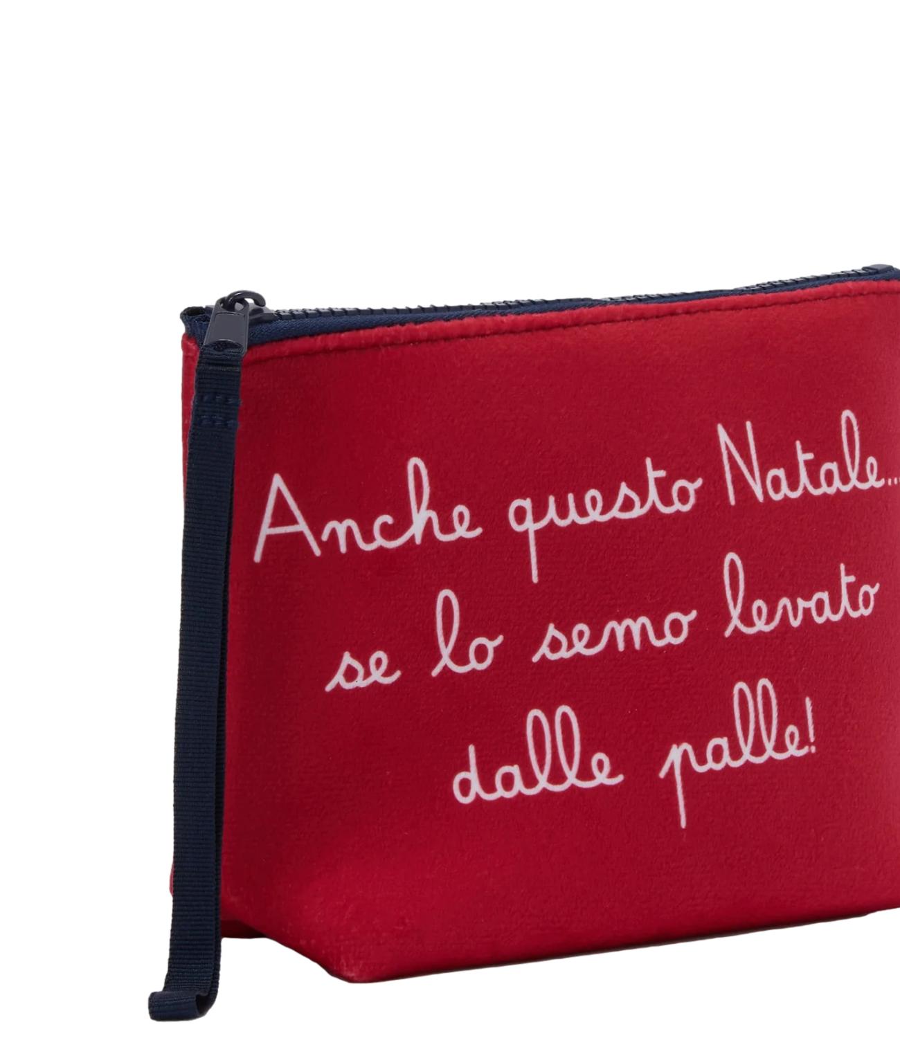 Mc2 Saint Barth Pochette Aline Stampa Natale Rosso Unisex