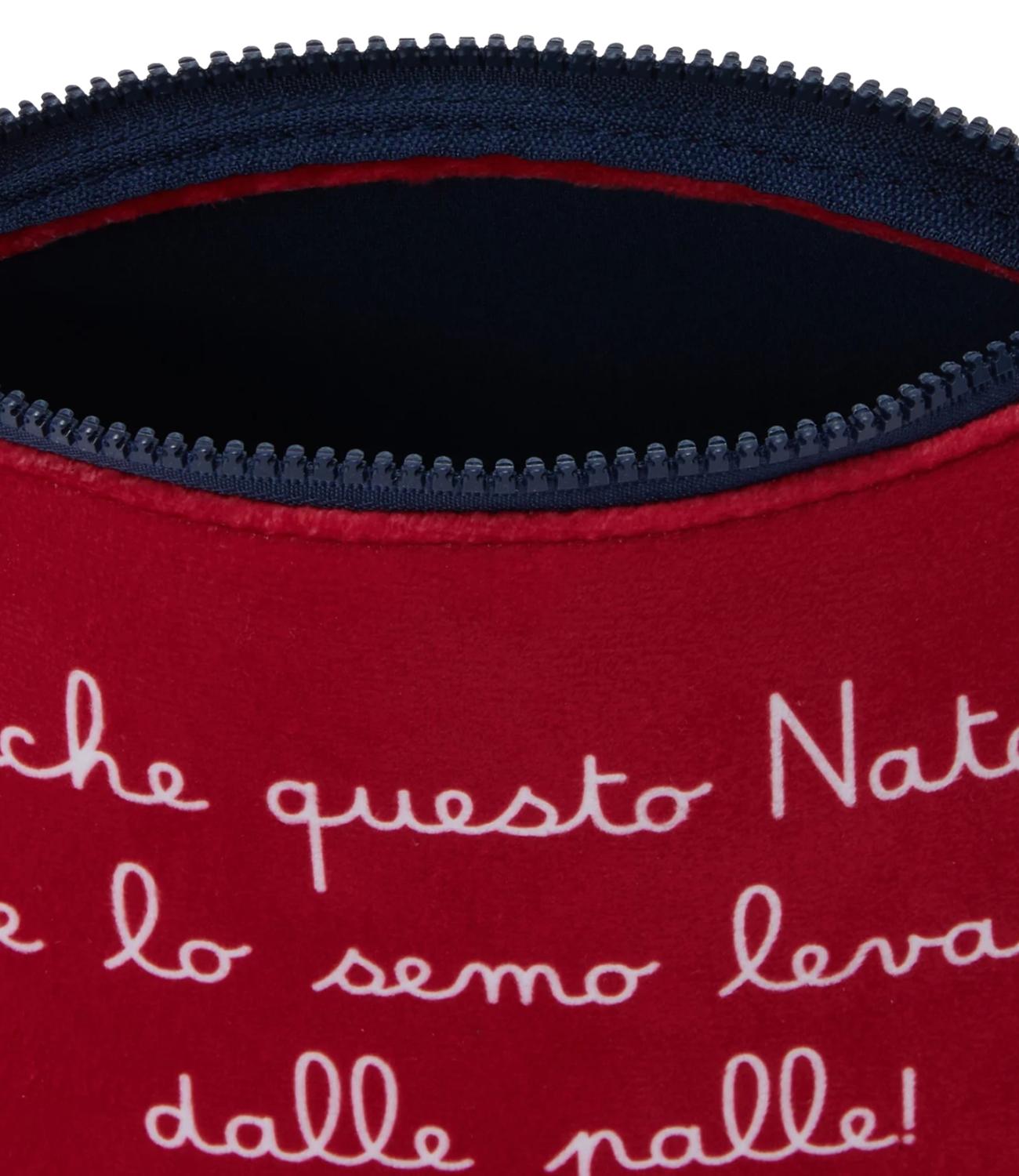 Mc2 Saint Barth Pochette Aline Stampa Natale Rosso Unisex