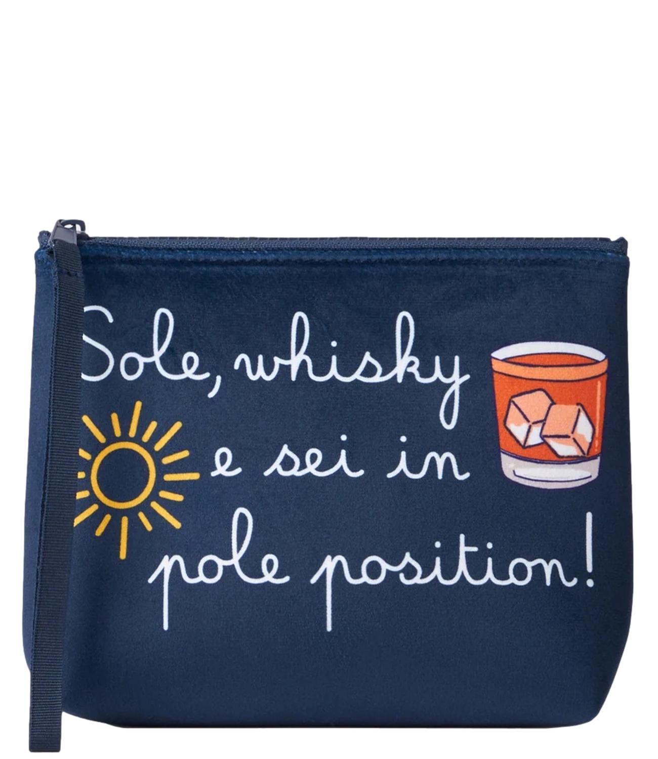 Mc2 Saint Barth Pochette Aline Stampa Natale Blu Unisex