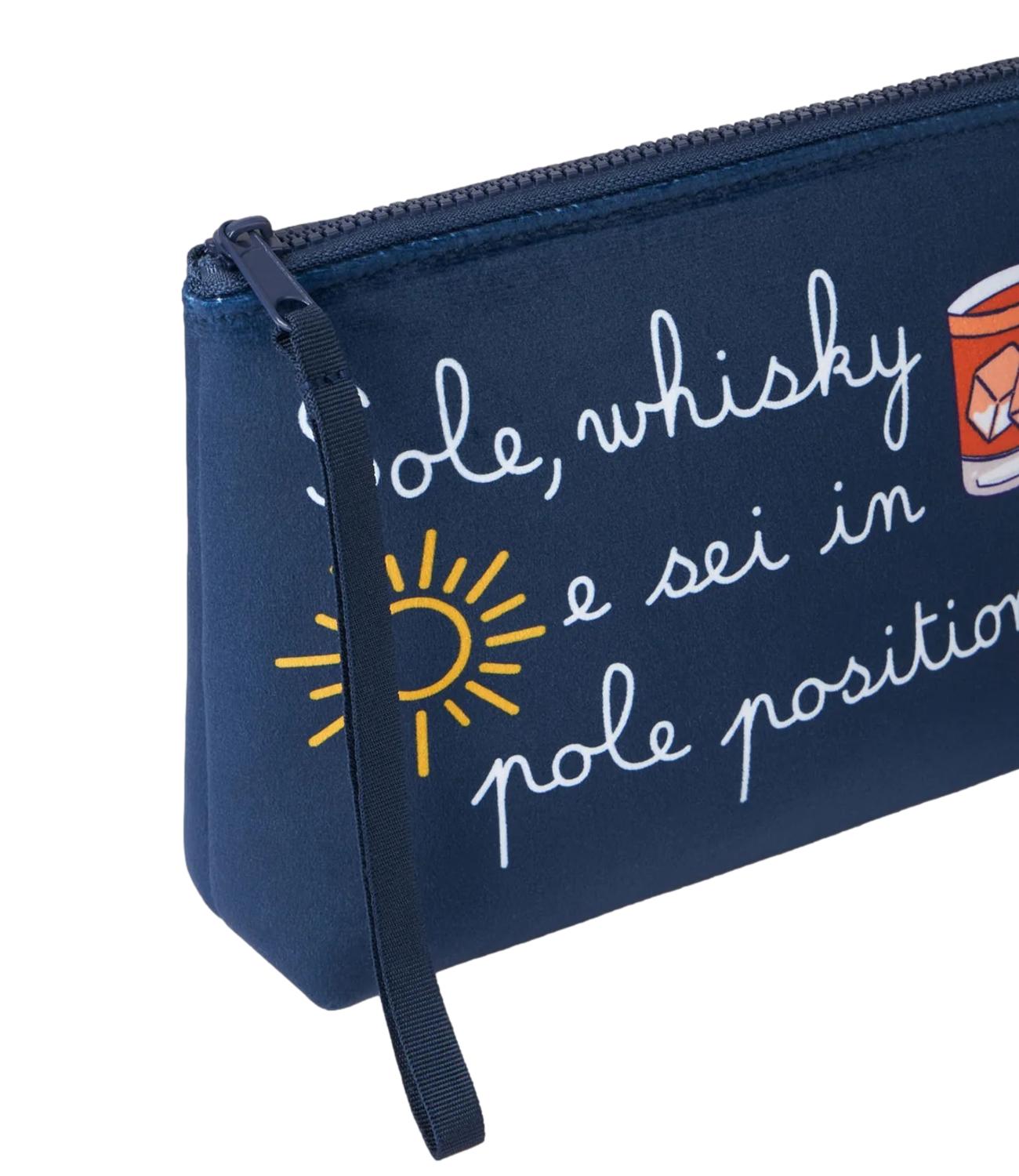 Mc2 Saint Barth Pochette Aline Stampa Natale Blu Unisex